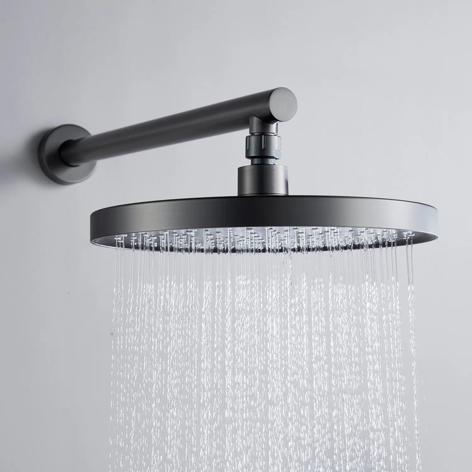 Душевая система встраиваемая Shevanik S4335T, оружейная сталь
