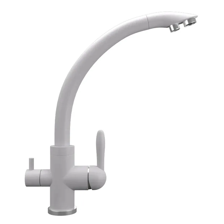 Смеситель для кухни Ulgran UQ-017-04, платина