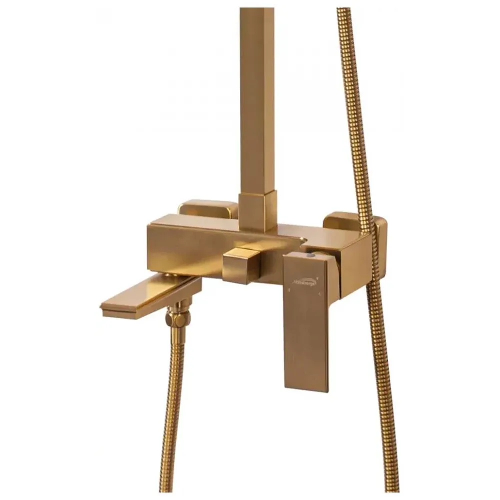 Душевая система Hansberge H5070MG, матовое золото
