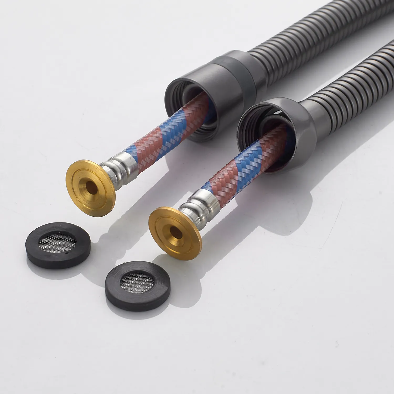 Гигиенический душ со смесителем Shevanik S4105T, оружейная сталь