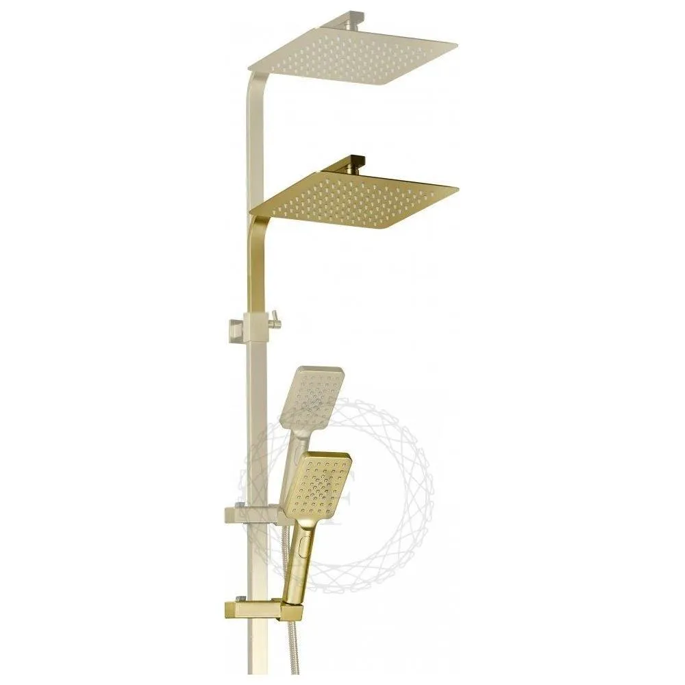 Душевая система FILARETE Waterfall FL2010MG, матовое золото