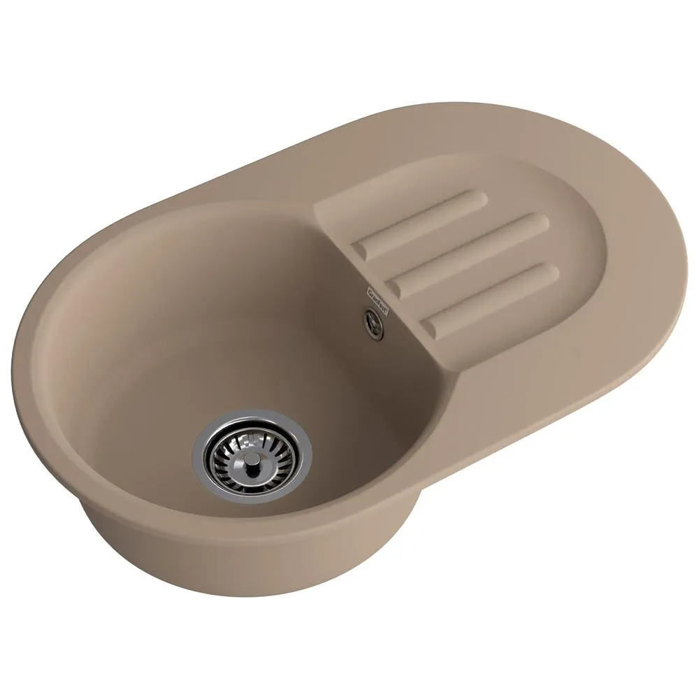 Кухонная мойка GranFest SMART 685L, песочный