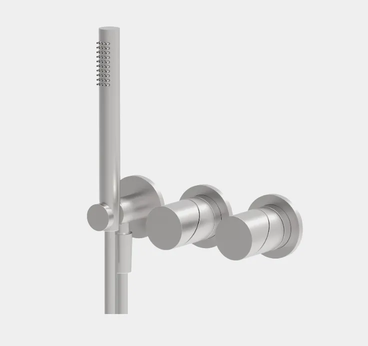 Смеситель для душа Fima Carlo Frattini Slide, на 2 потребителя, хром черный брашированный (F5819WX8CS)