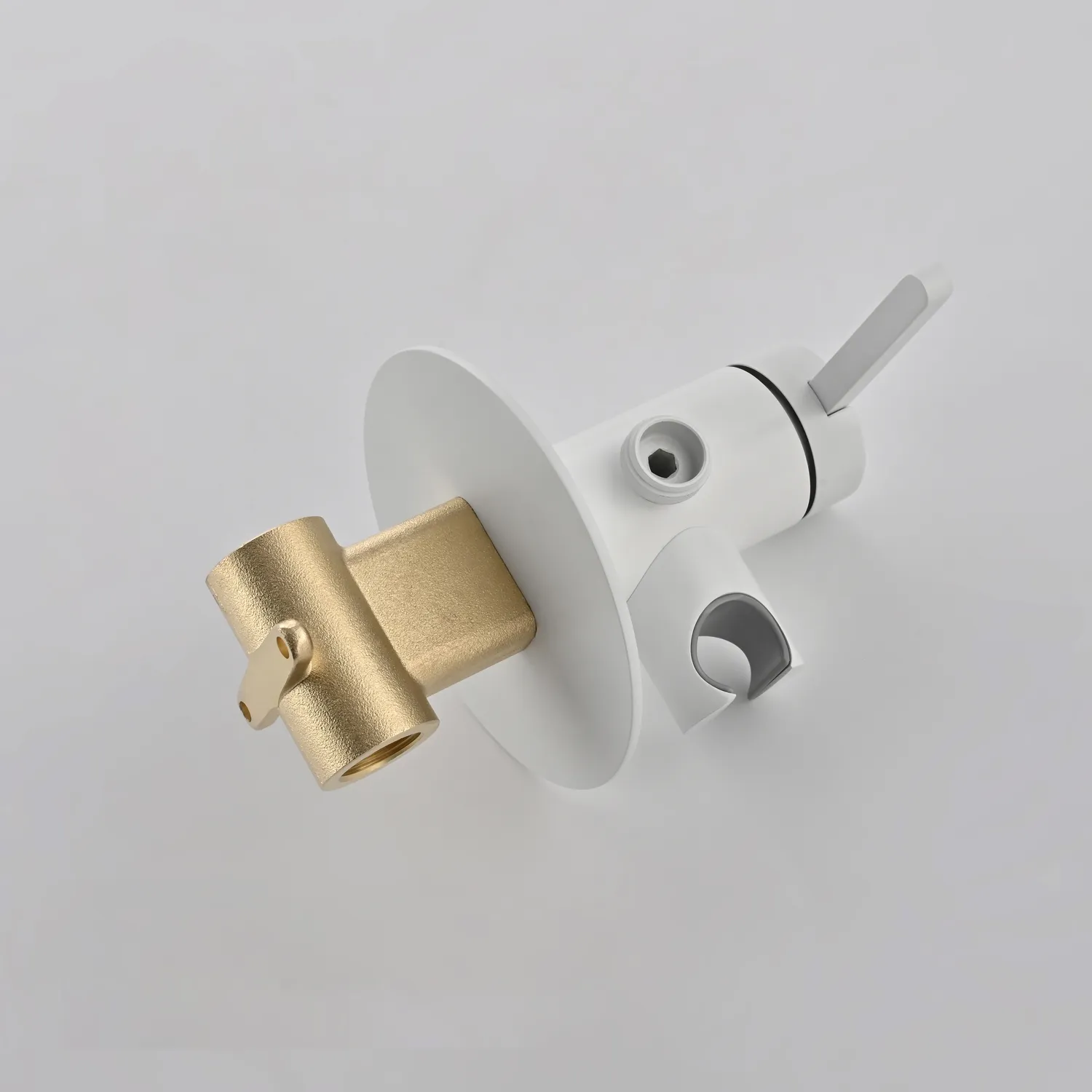 Гигиенический душ со смесителем Rose R235C, белый