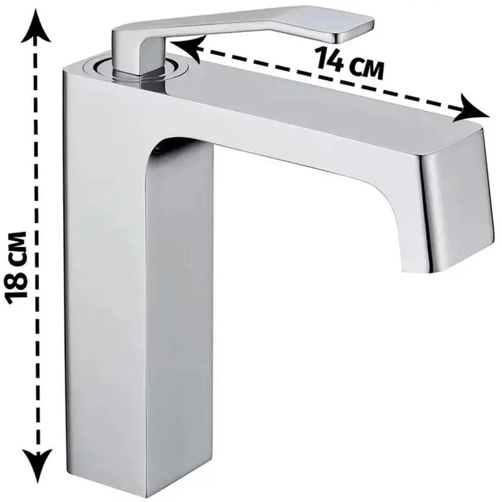 Смеситель для раковины Grocenberg GB2090CR, хром