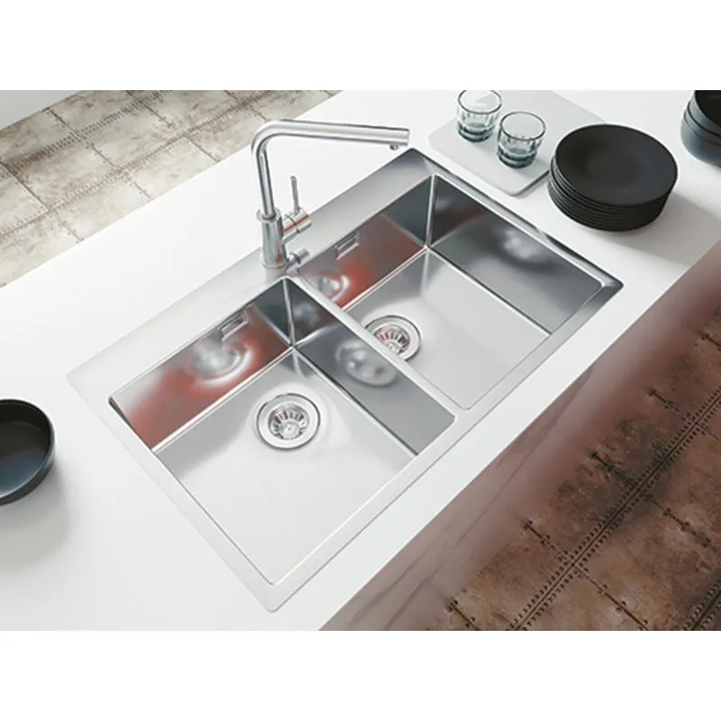 Кухонная мойка Florentina ЛОГИКА-НМ LHM.800.510.B.20.S.10, нержавеющая сталь