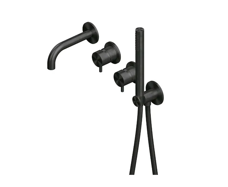 Смеситель для ванны и душа Quadro design Source, золото черное (13 69.00 ON)