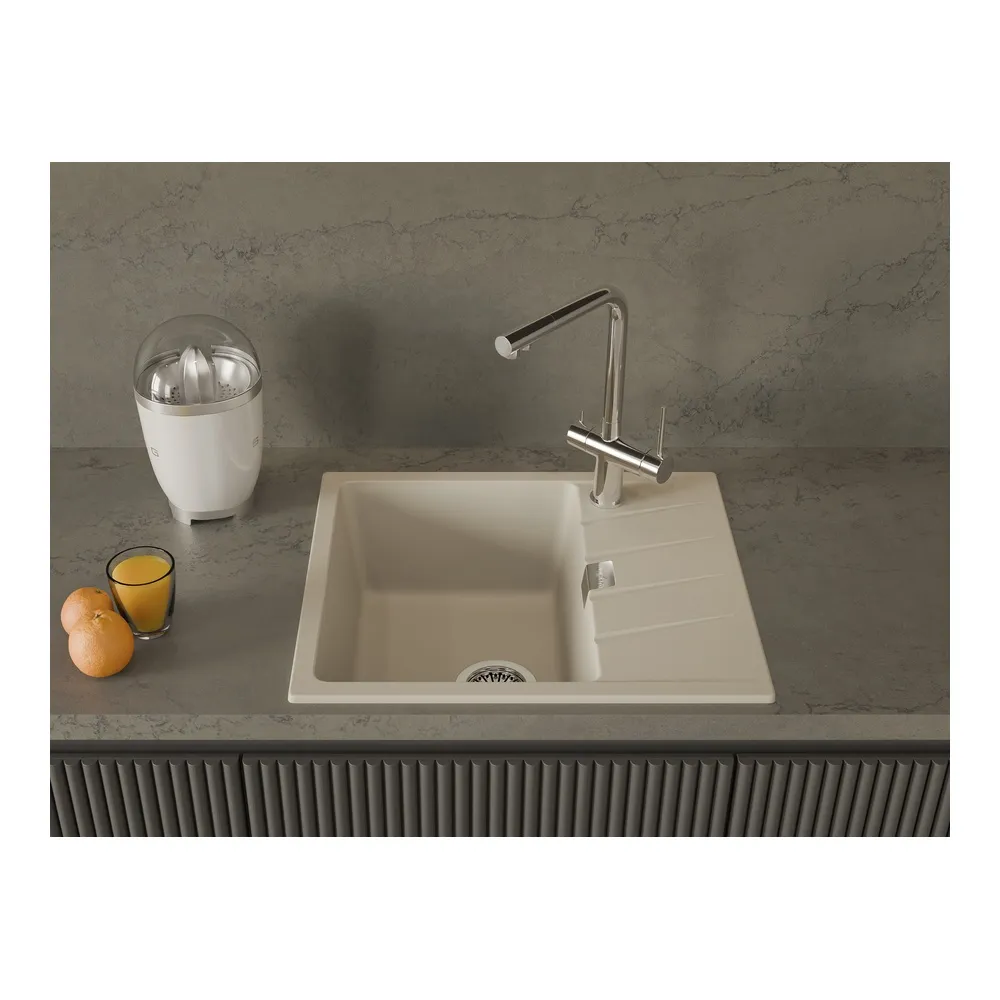 Кухонная мойка Rivelato RAUM RM-58, темно-бежевый