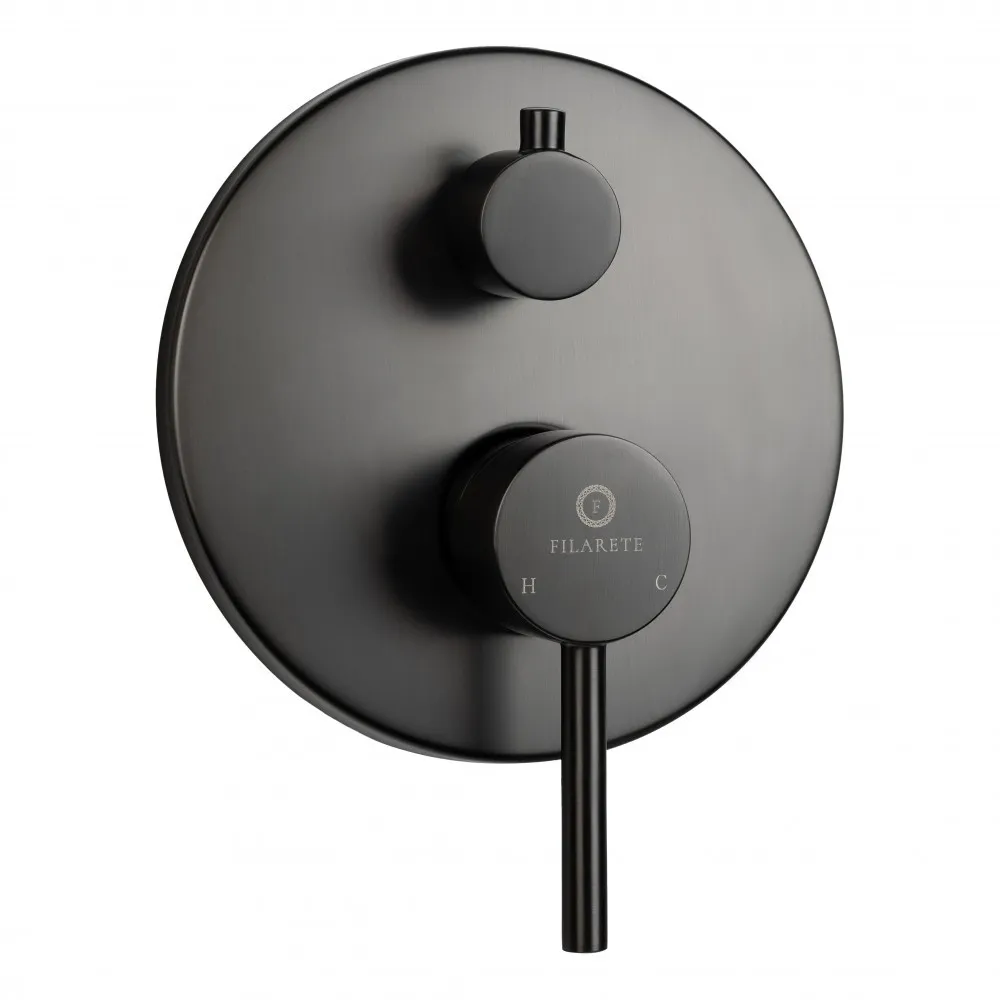 Душевая система встраиваемая FILARETE Roun FL1026BG, графит