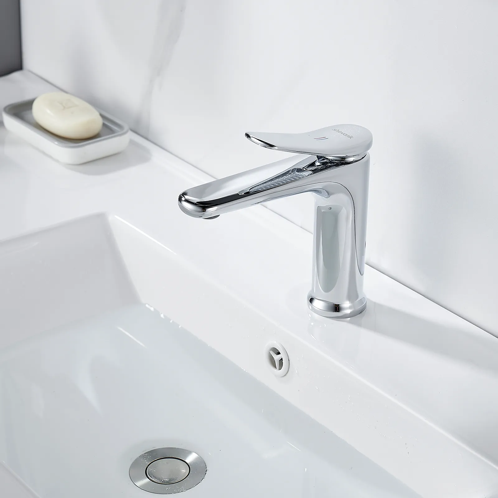 Смеситель для раковины Shevanik S4701, хром