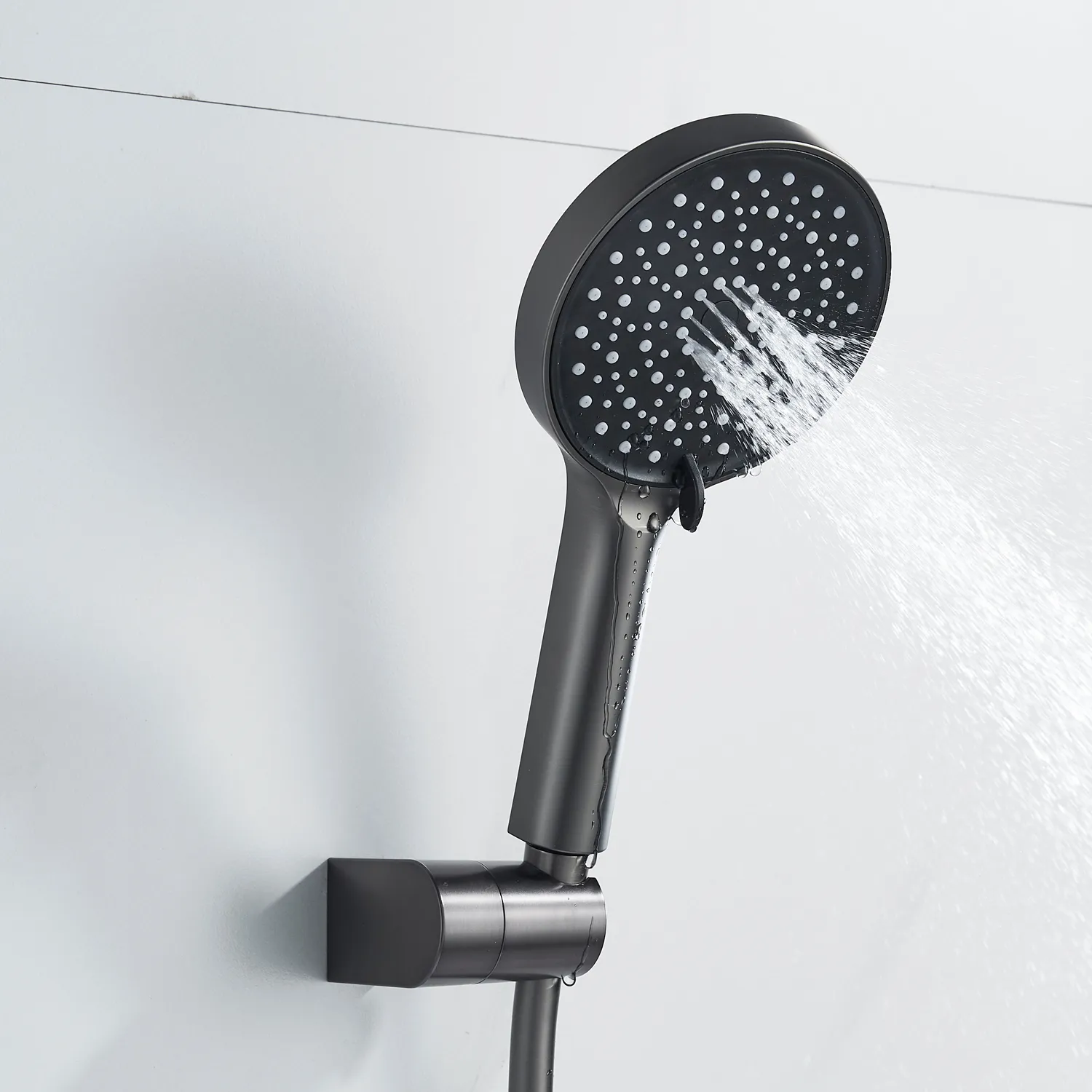 Смеситель для душа Shevanik S4716T, оружейная сталь