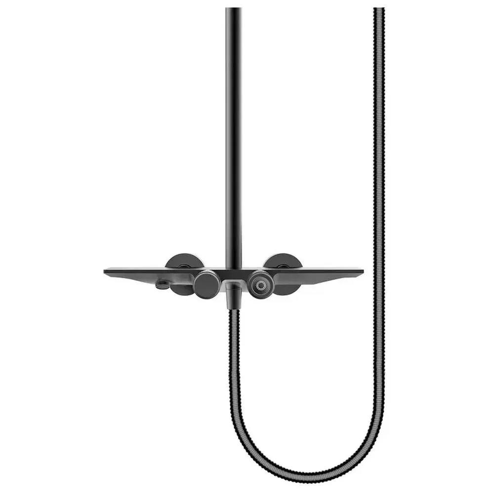 Душевая система с термостатом Grocenberg GB7038BG, графит