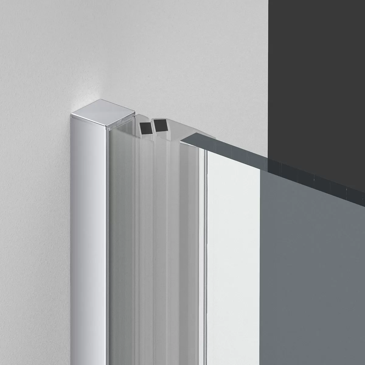 Душевая дверь Vincea Alpha (VDP-3AL950MT) 950х1950 мм, хром, стекло текстурное