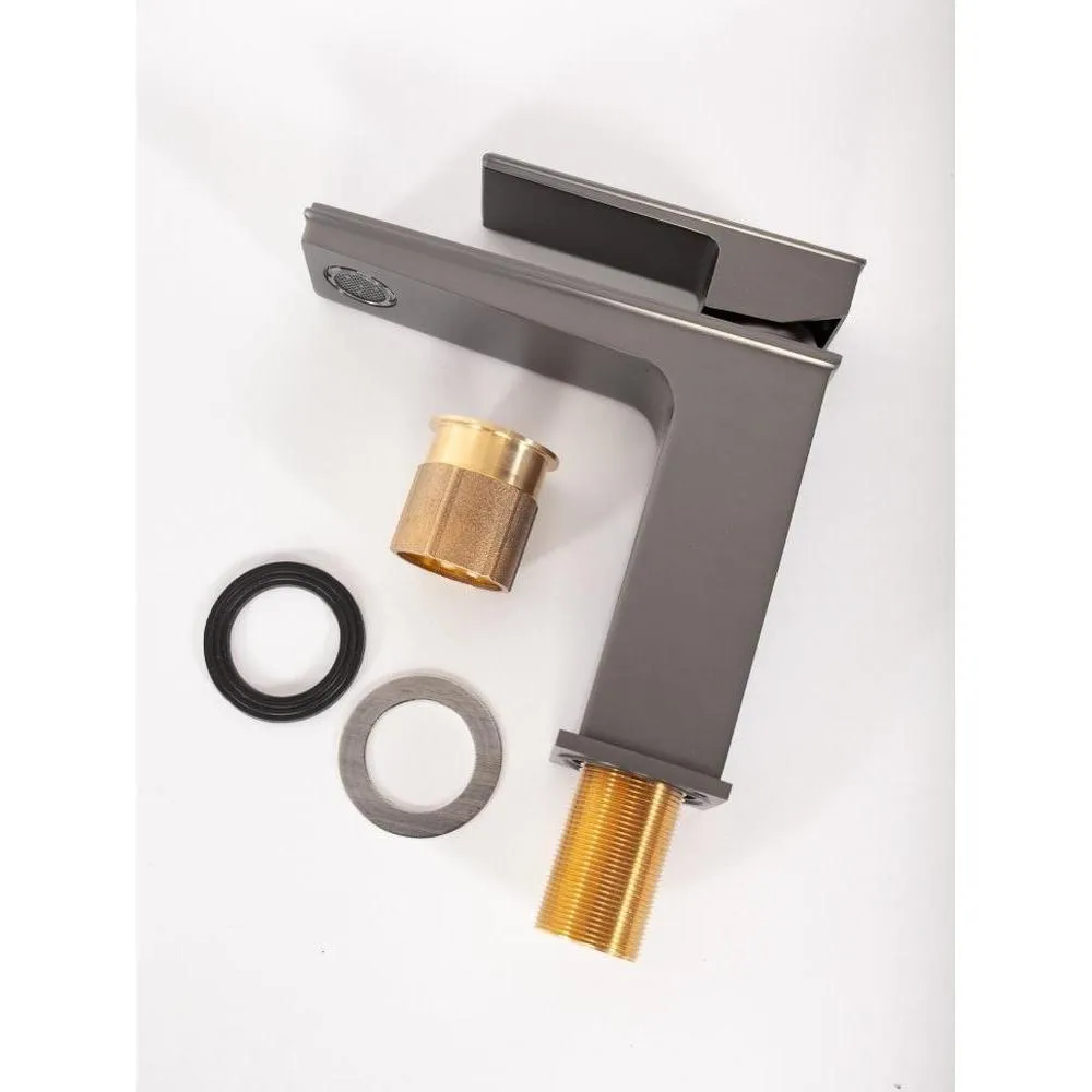 Смеситель для раковины Hansberge H1070BG, графит