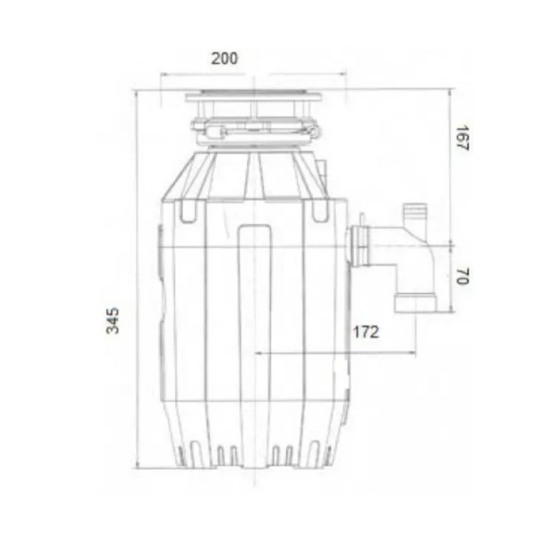 Измельчитель пищевых отходов бытовой Bone Crusher 810 AS