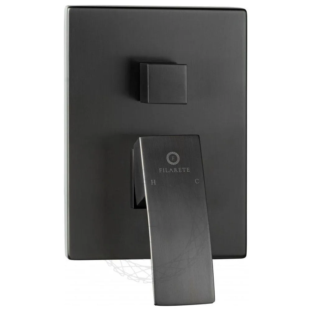 Душевая система встраиваемая FILARETE Waterfall FL1012BG, графит