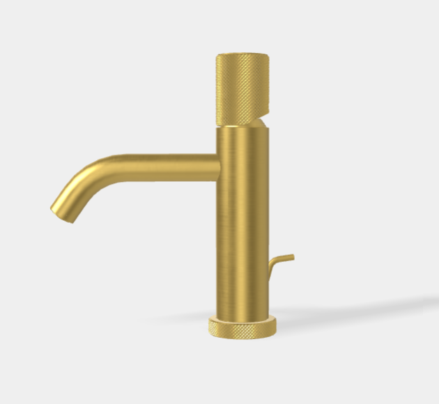 Смеситель для раковины Fima Carlo Frattini Spillo Tech, G Collection, брашированное золото (F3031TXSGOS)