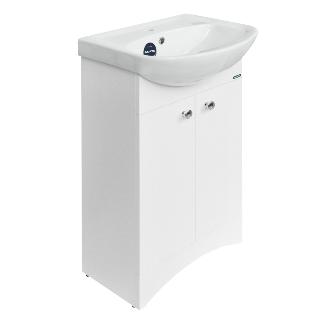 Sanita АТТИКА-50 Тумба (2 створки), бел. (комплектуется с умыв Аттика 50)