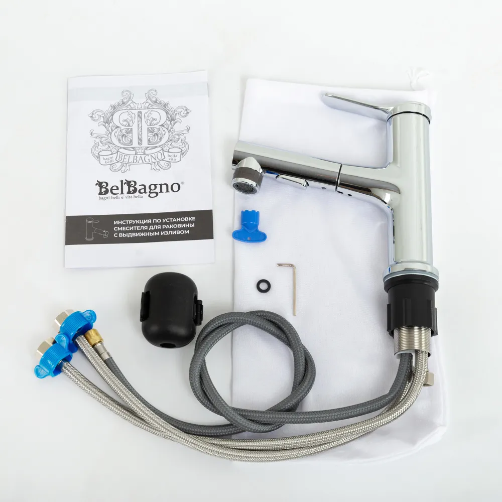 Смеситель для раковины BelBagno, хром (BB-LVMD-CRM-W0)