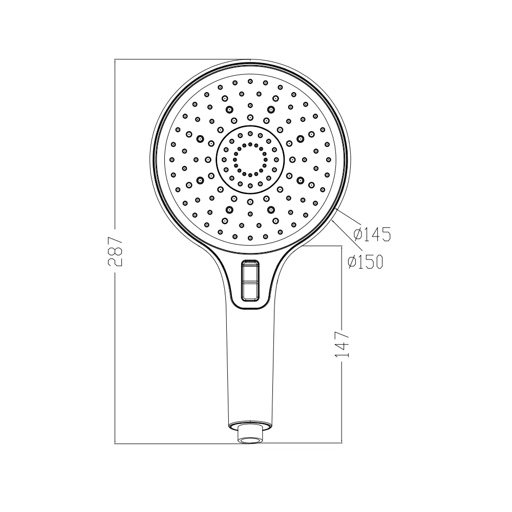 Лейка для душа ESKO SPL1503, хром