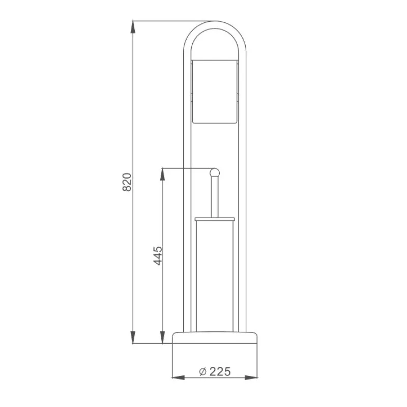 Напольная стойка D-Lin D201403, хром