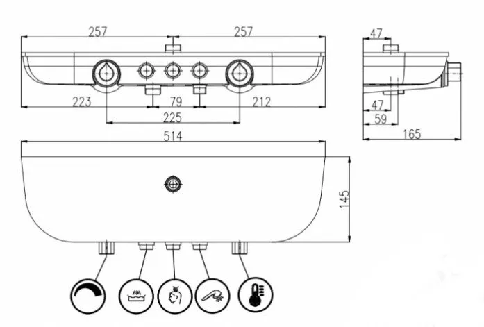 Душевая система Rav Slezak Murray MU253.5/5KC