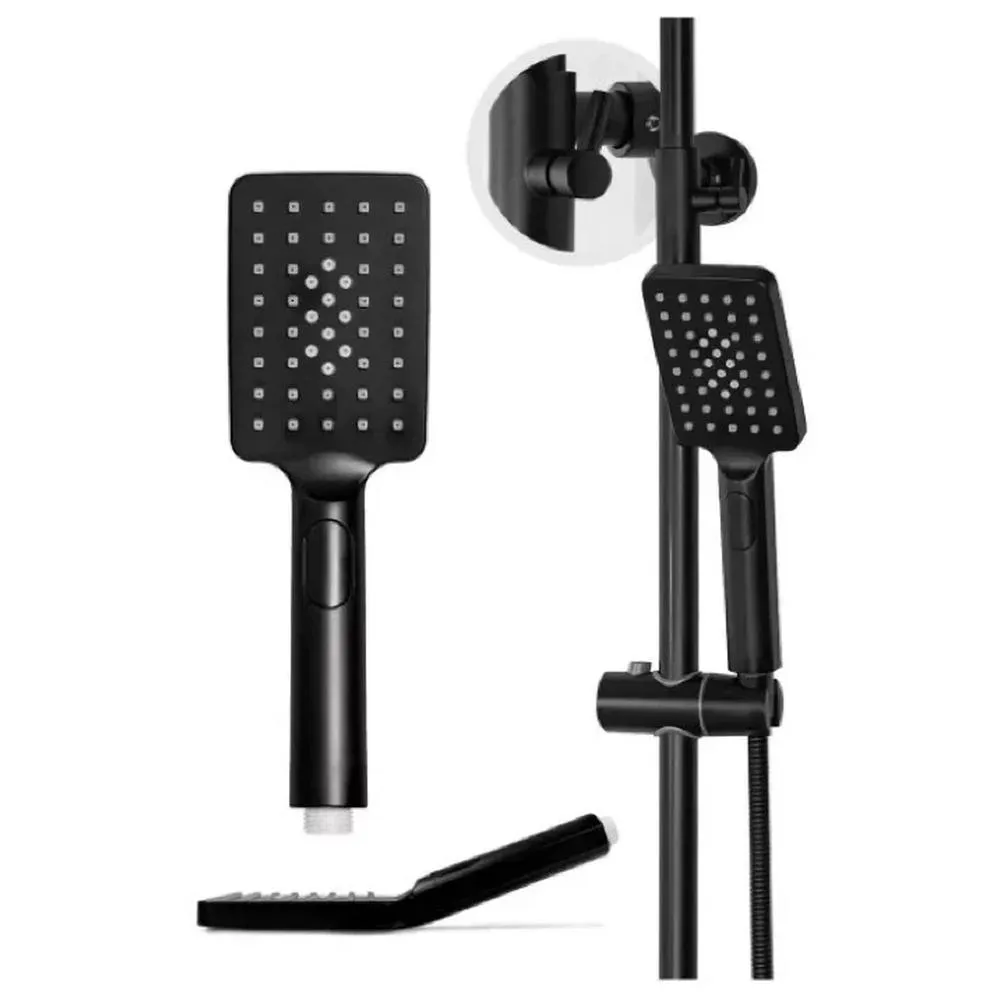 Душевая система с термостатом Grocenberg GB7005BL, черный