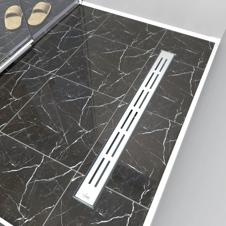 Душевой лоток TIMO Drain Protect 600 с вставкой DG20, сатин (DP20600-DG20600)