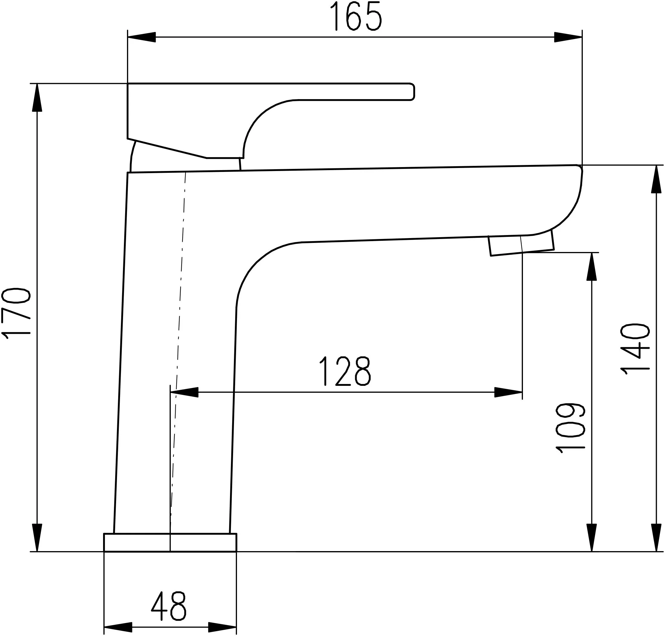 Смеситель для раковины Rav Slezak Yukon YU128.5