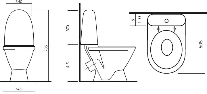 ВИКТОРИЯ СТАНДАРТ Унитаз-компакт Белый S1 (WC.CC/Victoria/1-P/WHT.G/S1)