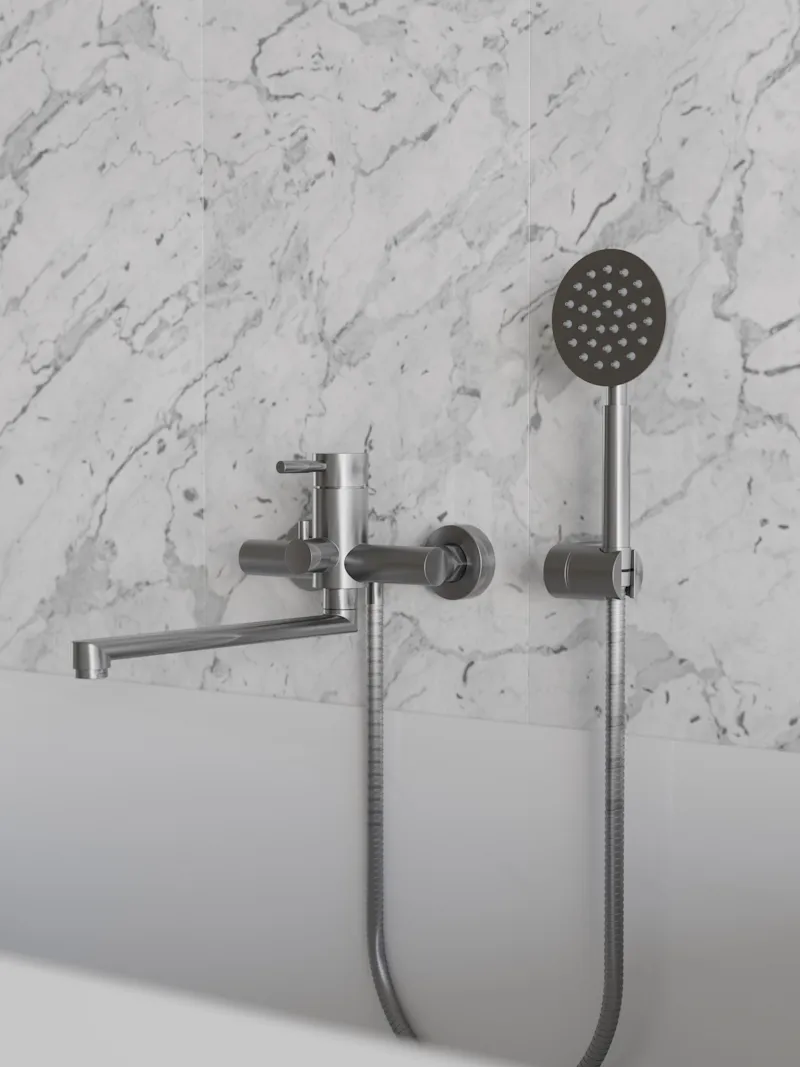 Смеситель для ванны Knotlor SS-03, сатин