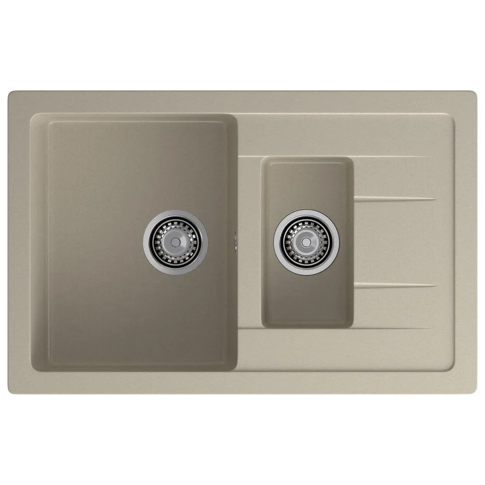 Кухонная мойка GranFest QUADRO 775KL, топаз