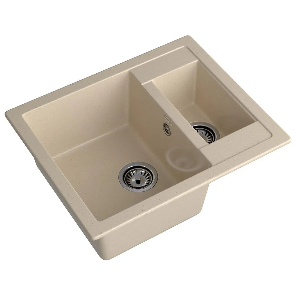 Кухонная мойка GranFest QUADRO 610K, кашемир