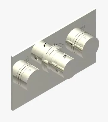 Смеситель для душа THG Dahlia, никель (A41 B01 5401BEH)