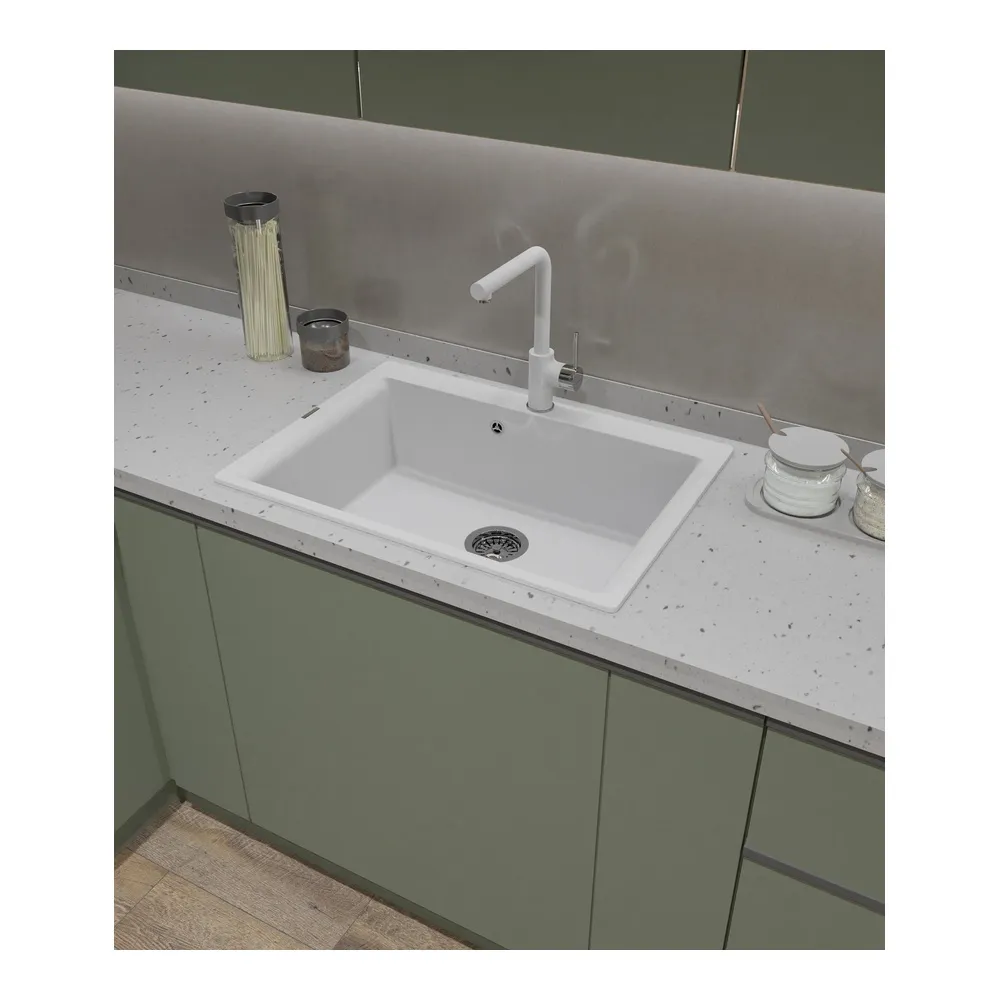 Смеситель для кухни Rivelato Vico 9021601, иней/хром