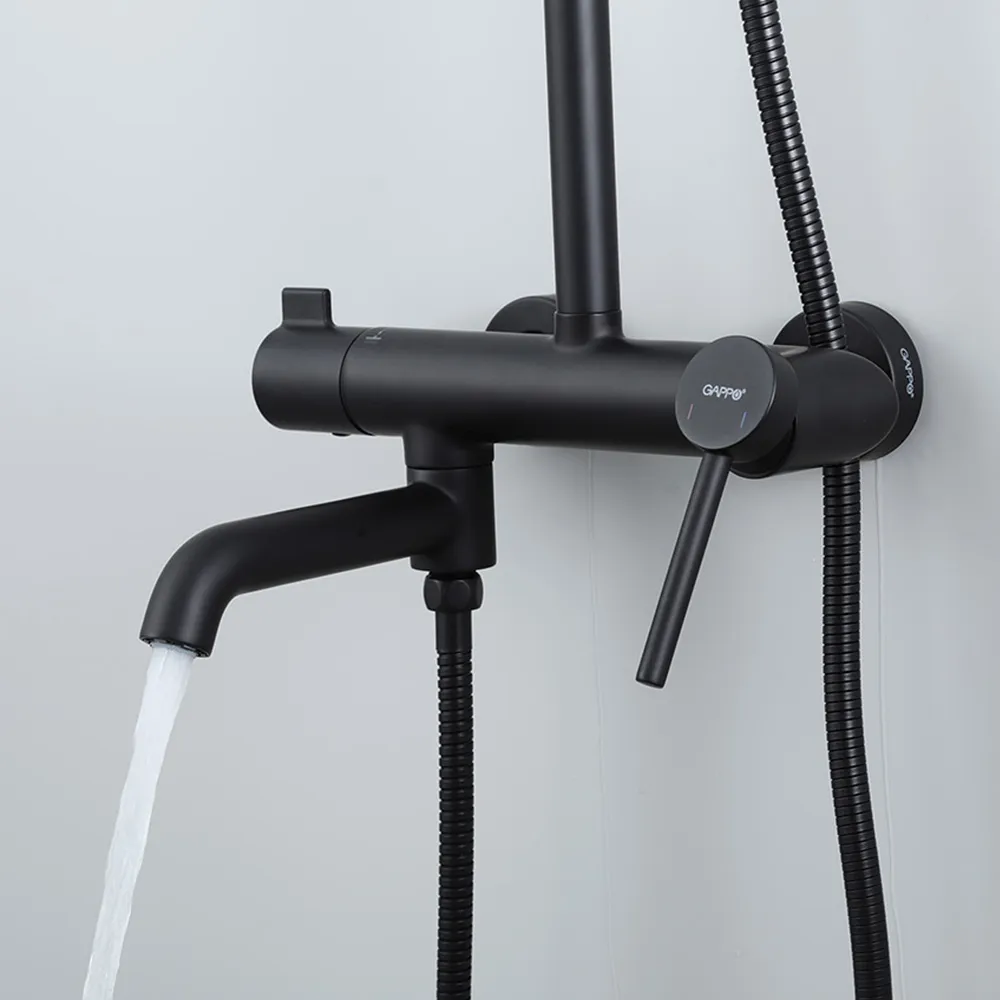 Душевая система GAPPO G2406-6, черный