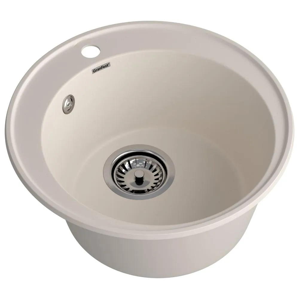 Кухонная мойка GranFest QUARZ 8, белый