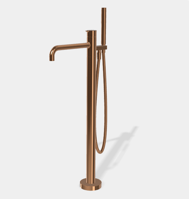 Смеситель для ванны и душа Fima Carlo Frattini Snap, бронза янтарная (F3114/6NZL)