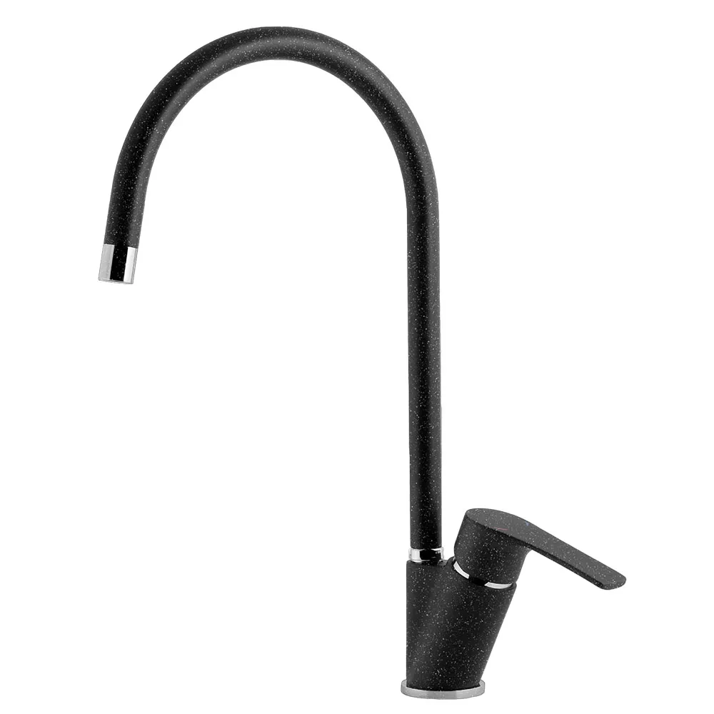 Смеситель для кухни GranFest 5023, черный