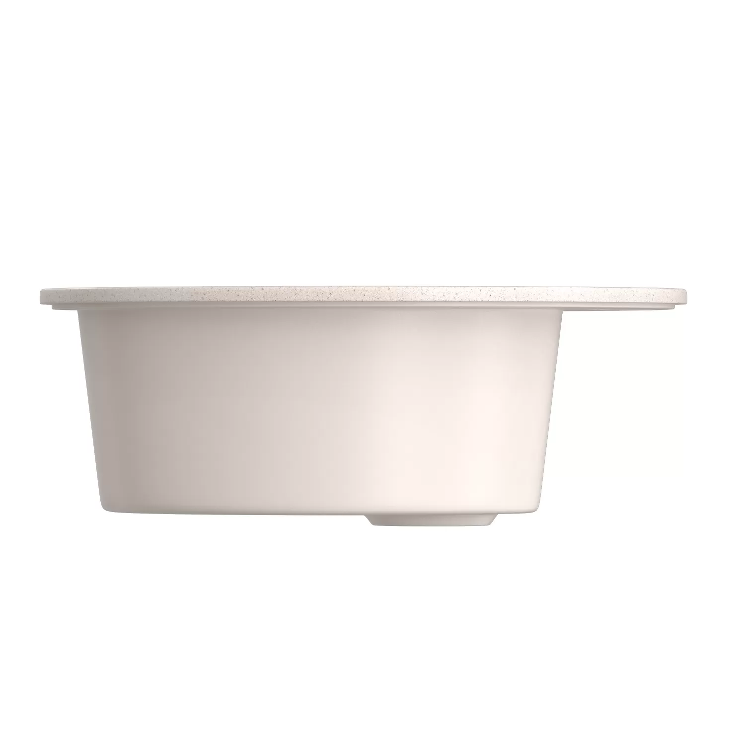 Мойкa MIXLINE ML-GMS02 СТАНДАРТ круглая, бежевый, 505мм (глуб. чаши 165) (551088)