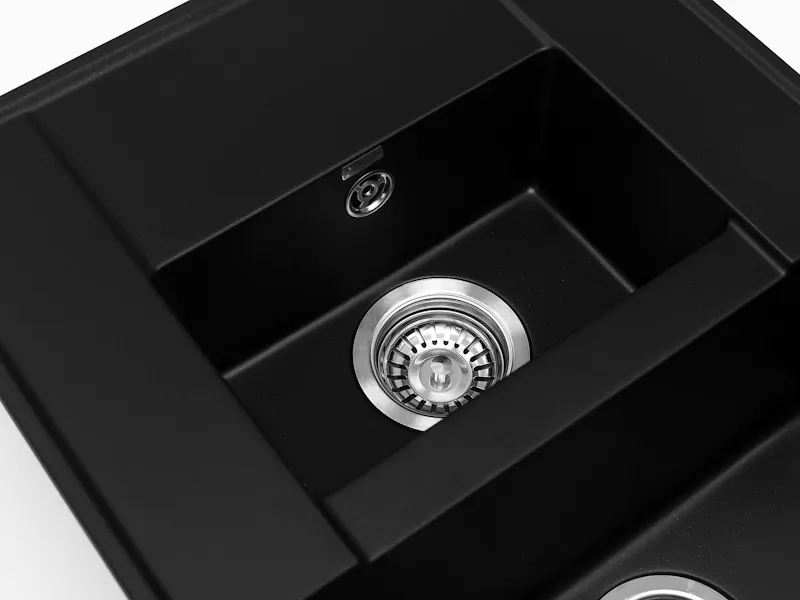 Кухонная мойка Grandex Aqua Topline 600115, черный металлик