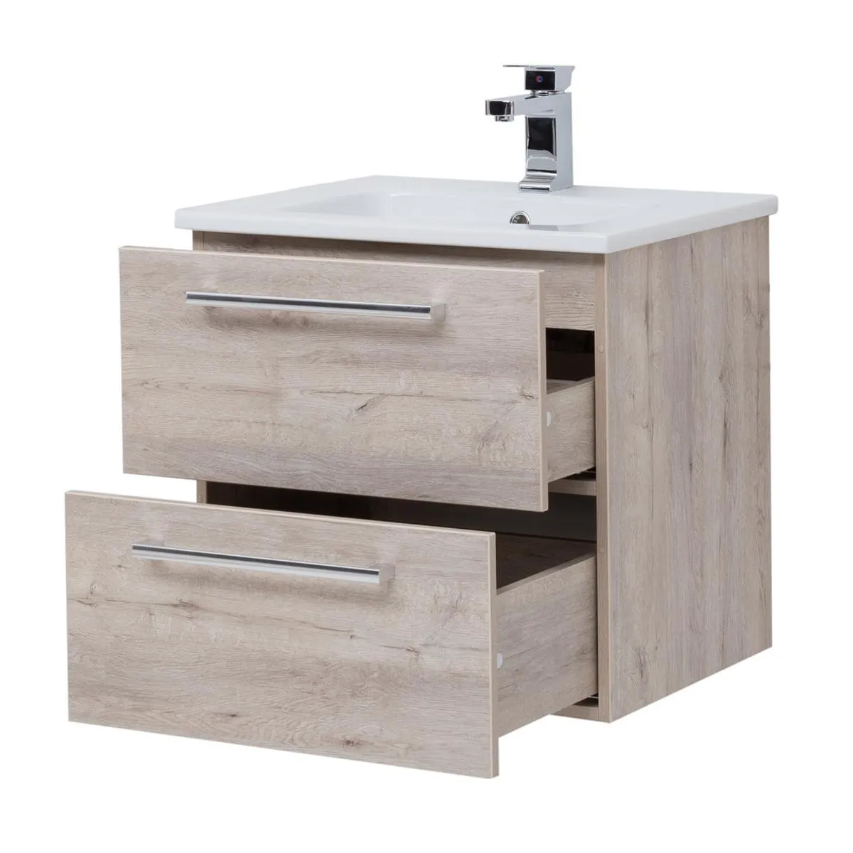 Тумба с раковиной подвесная Dreja Gio 60 см, дуб кантри