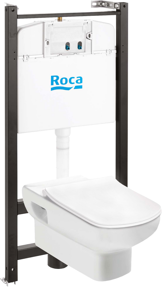 Комплект унитаз с инсталляцией и сиденьем микролифт Roca Dama Senso (893104680)