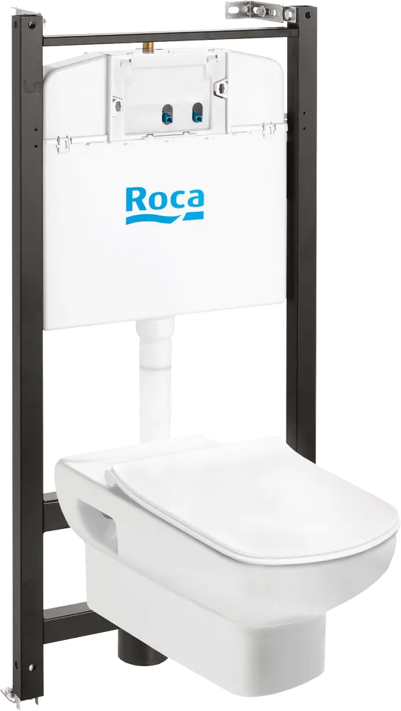 Комплект унитаз с инсталляцией и сиденьем микролифт Roca Dama Senso (893104680)