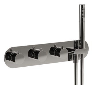 Смеситель для душа Carimali Iltondo на 4 потребителя, черный матовый (21848EST/A-NEOP)