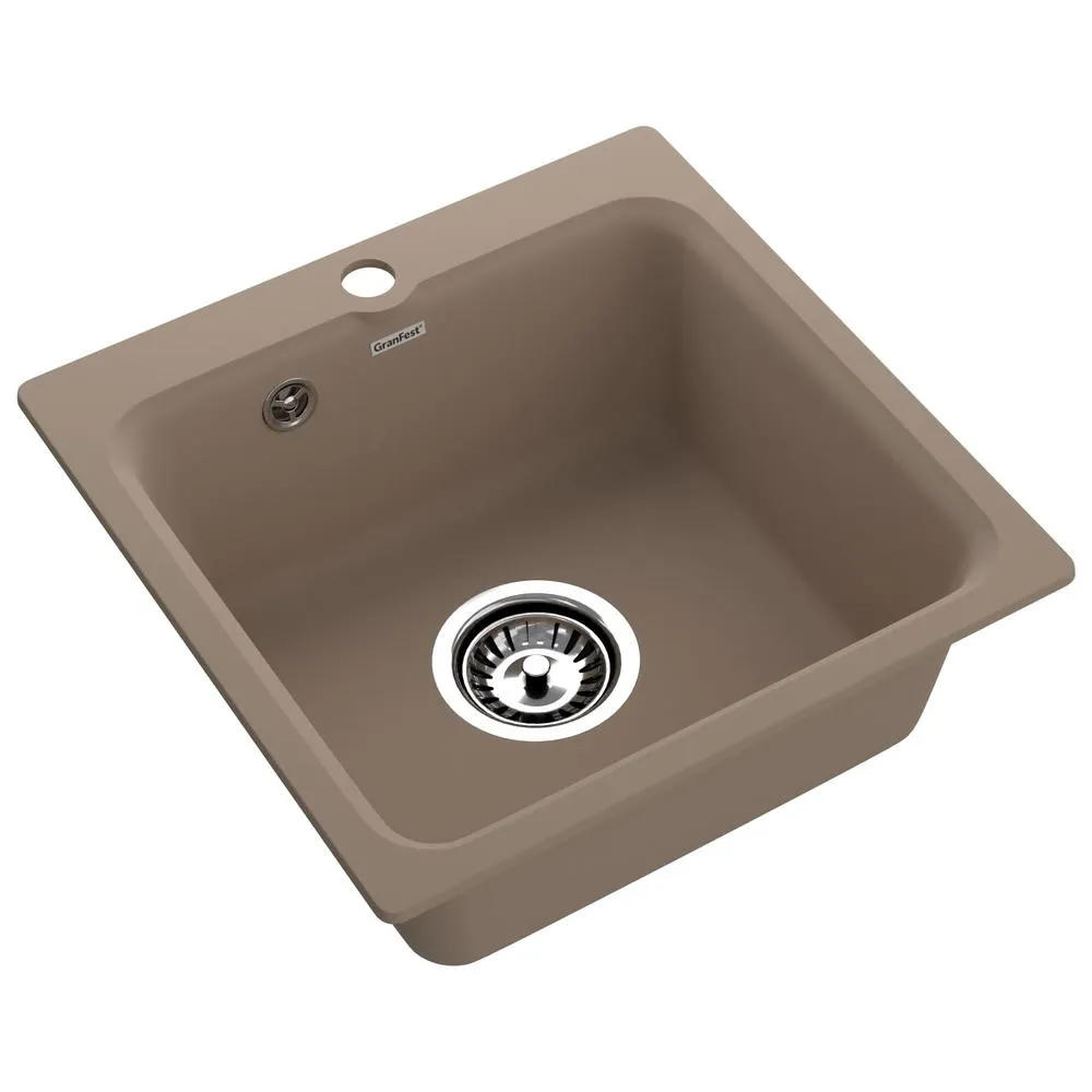 Кухонная мойка GranFest SMART 430, песочный