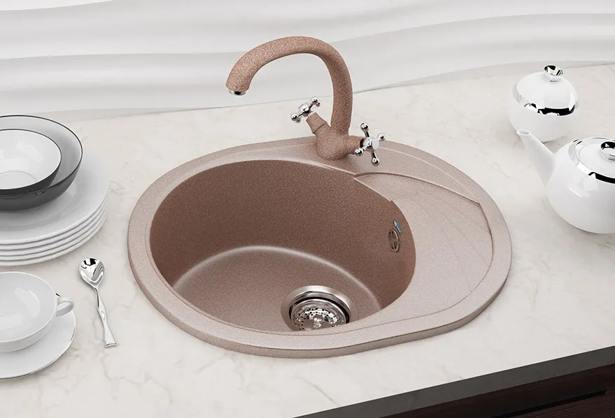 Кухонная мойка Ulgran U-403-307, терракот