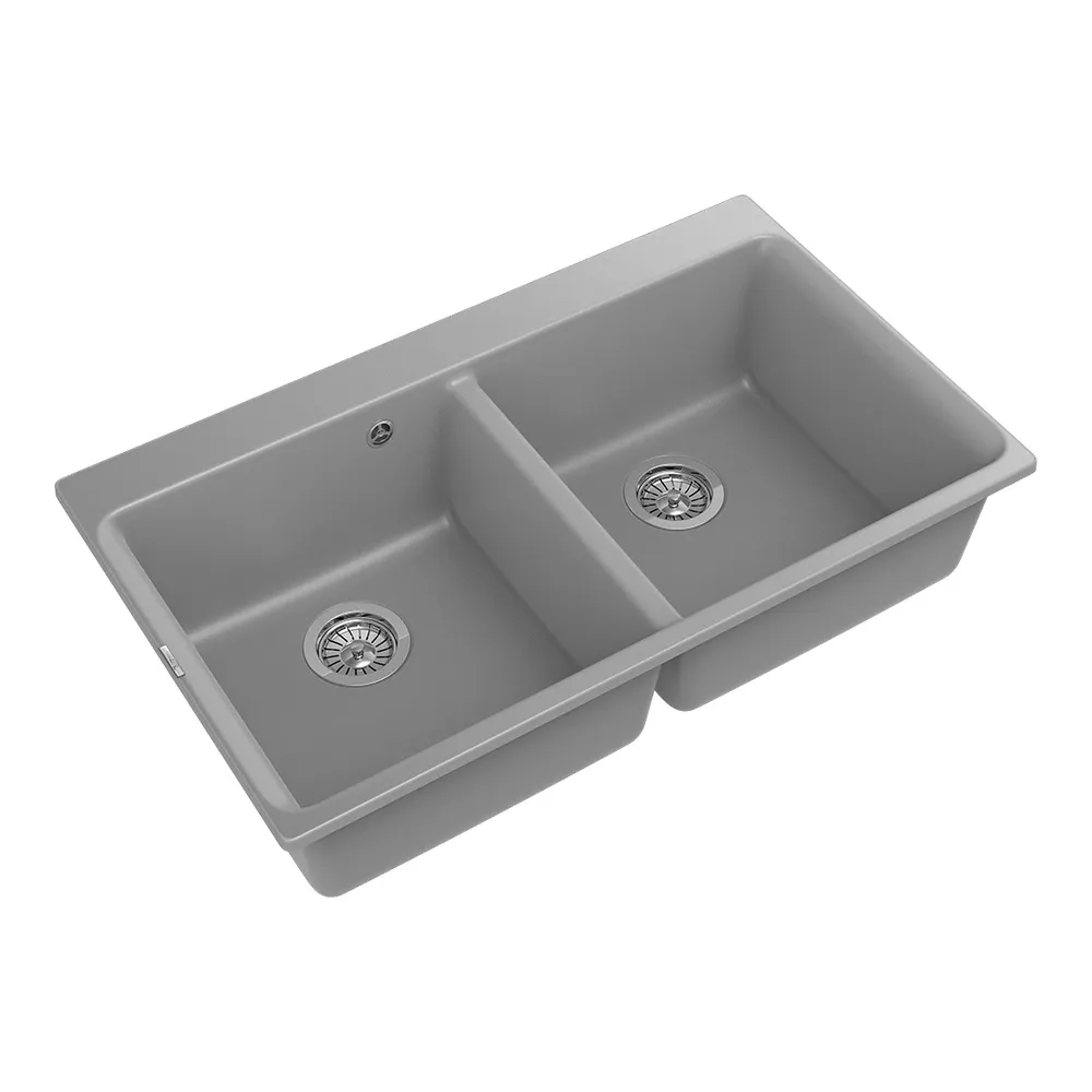 Кухонная мойка Rivelato AXEL X-90-2D, серый металлик