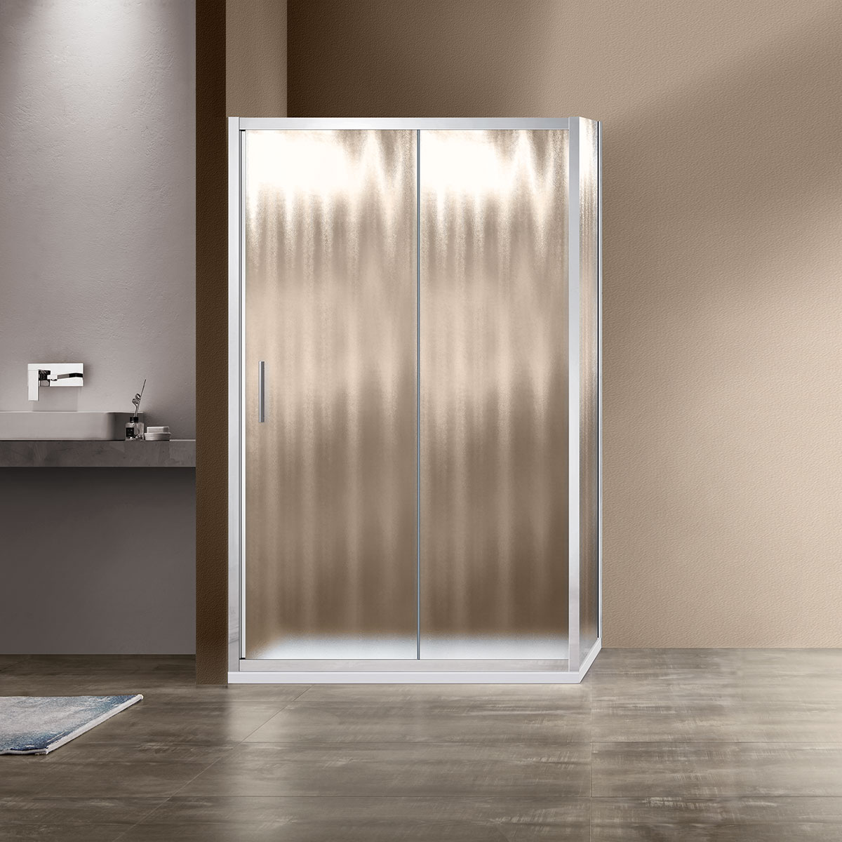 Душевой уголок Vincea Garda (VSR-1G8012CH) 1200х800 мм, хром, стекло шиншилла