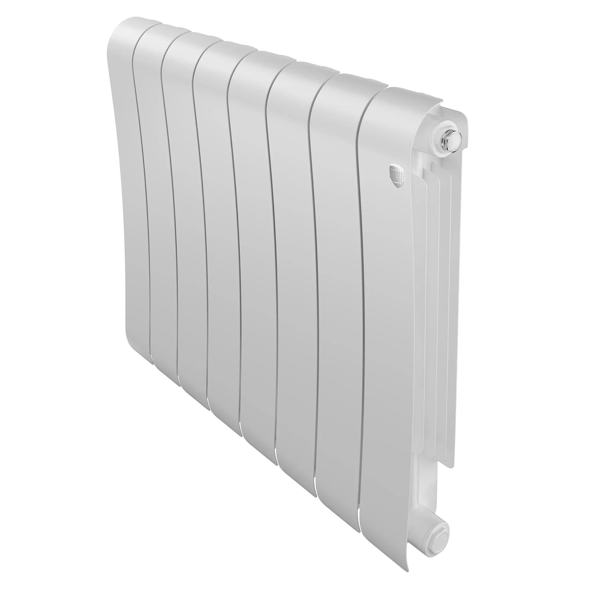Радиатор биметаллический Royal Thermo Infinity 500 Bianco Traffico 8 секций, боковое подключение